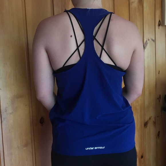 UNDER ARMOUR Blue SemiFit Tank Top - Picture 2 of 5